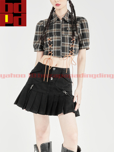 популярный женский рубашка с коротким рукавом мини-юбка модный выход мода дизайн casual стильный прекрасный линия лето предмет женщина S22