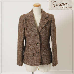 Scapa of Scotland　スキャパ　ジャケット　ブラウン系　38　レディース　服