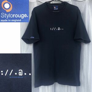 MADE IN UK★Stylorouge / 半袖 プリントTシャツ NAVY★スタイロルージュ イギリス England/trainspoting トレインスポッティング 紺