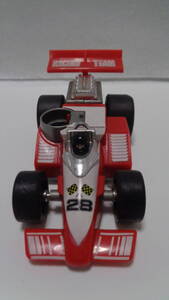 ★レトロ☆CAR★珍品「[送料520円] F1カー 約15×7cm SUPER TOYS 1985 レーシングカー ミニカー エフワン」当時物 ビンテージ 現状渡し