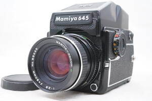 MAMIYA マミヤ M645 1000S 中判フィルムカメラ 80mm レンズ 120 フィルムバック