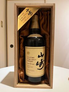 サントリー山崎12年 向獅子 木箱付き 750ml