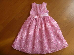 GIRLS 6歳用ピンクの豪華なドレス 215