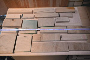 ☆オーク（楢）長×幅×厚み様々 DIY板材　木材／端材 100サイズ