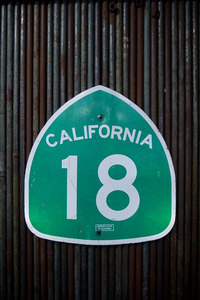 ビンテージCALIFORNIA18ロードサイン [gosr-39]検アメリカ/フリーウェイ/カリフォルニア州/道路標識看板/MOTOR/JUNK/西海岸/店舗什器