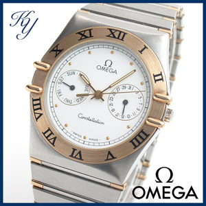 1円～ 価格高騰 3ヶ月保証付き 磨き済み 美品 本物 定番 人気 OMEGA オメガ コンステレーション デイデイト K18 ハーフバー メンズ 時計