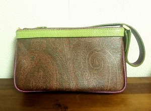 ◆ ETRO Handbag Paisley PVC Etro Second-hand goods, ladies' bag, Shoulder bag, others