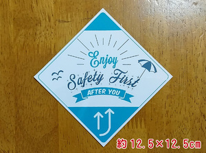 [ prompt decision * free postage ]AfterYou(. previously please ) safety the first magnet ( green ) car pestering flap prevention hand made sticker 