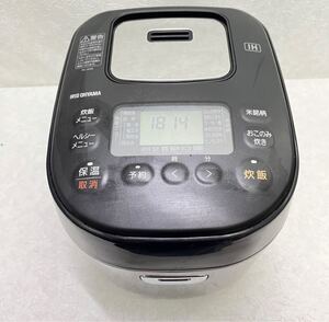アイリスオーヤマ 炊飯器 3合 IH式 銘柄炊き 極厚火釜 0.54L ブラック RC-IK30-B 2021年製