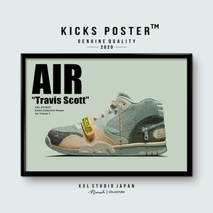 AIR トラヴィススコット×エアトレーナー1 Travis Scott×Air Trainer 1 ポスターフレーム付き スニーカーポスター 送料無料 AIR-70