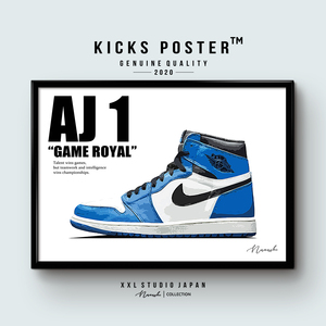 AJ1 エアジョーダン1 ハイ ゲームロイヤル GAME ROYAL(2018) キックスポスター 送料無料 AJ1-63