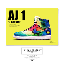 AJ1 エアジョーダン1 ハイ Jバルビン J BALVIN キックスポスター 送料無料 AJ1-80_画像2