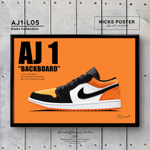 AJ1L シャッタード バックボード Shattered Backboard スニーカーポスター 送料無料 エアジョーダン1ロー AJ1-L05