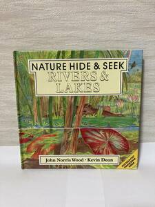  free shipping English beginning picture book NATURE HIDE & SEEK RIVERS & LAKES[John Norris Wood*Kevin Dean]