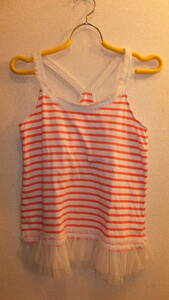 ★GRASS PLUS NOTE★Ladies tops size L グラスプラスノートタンクトップサイズL　USED IN JAPAN バスト86-94Cm　Stripes