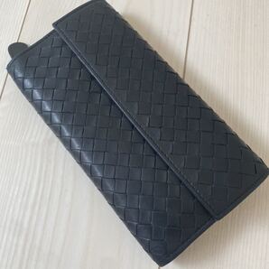 美品!送料込み!BOTTEGA VENETA ボッテガヴェネタ イントレチャート ラウンドファスナー 長財布 本革 レザー ウォレット