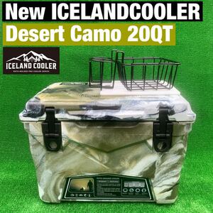 新品 New ICELANDCOOLER アイスランドクーラーボックス 20QT 期間限定セール　デザートカモフラージュ