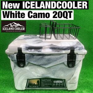 人気色 New ICELAND COOLER アイスランドクーラーボックス 20QT 期間限定セール　ホワイトカモフラージュ　限定生産