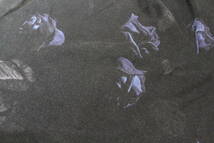 中古 ラッドミュージシャン LAD MUSICIAN 薔薇 フラワー BIG T-SHIRT Tシャツ 半袖 ブラック×ブルー 44_画像5