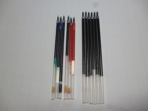 ボールペン 替芯 12本　赤・青・緑　BSRF-6F 三菱S-7S　uni SXR-80-07　ゼブラSK-0.7芯 