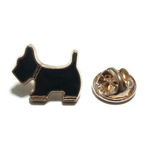 ラペルピン★ピンズ　犬　イヌ　ペット　テリア　シュナウザー　黒　pin-0954