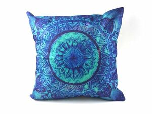  pillowcase . what . ethnic blue series 45x45cm Asian unused 