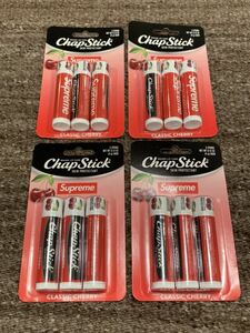 【即決 3本セットx4パック】国内未発売 Supreme 22SS Chapstick (3 Pack) リップクリーム チャップスティック アメリカ限定 TNF Box Logo