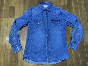 Цена 8000 иен Lee / Lee Denim Western Rush Size L Lt0500 Ueal Color (светло -голубой)