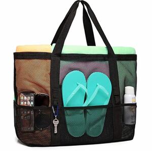 エコバッグ ビーチバッグ プールバッグ ランドリーバッグ メッシュバッグ アウトドアバッグ 色んな場面で使用可能な便利なバッグ