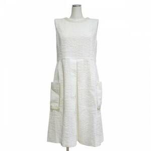 FOXEY フォクシー Dress White Ripple ワンピース R2A-19291B ☆