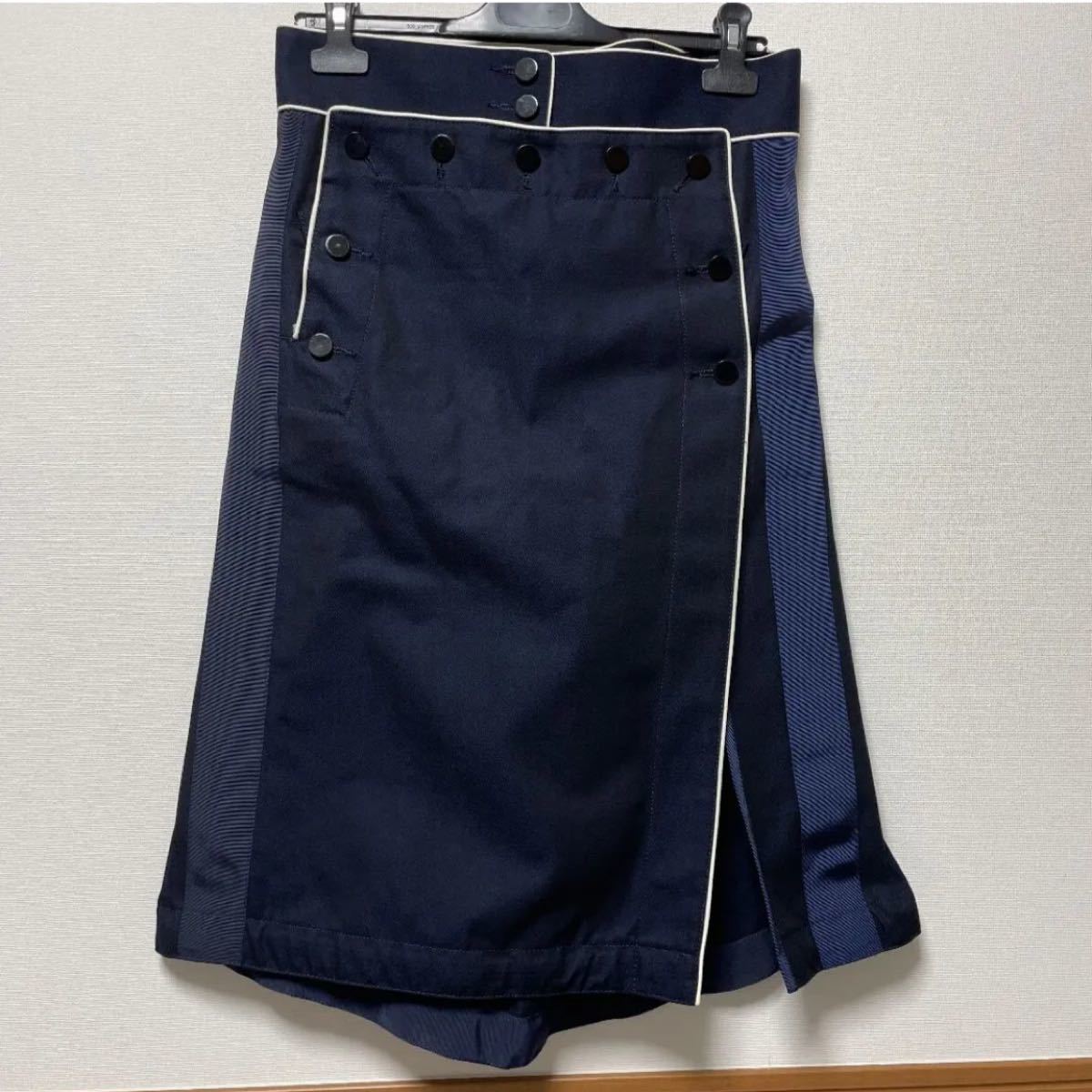 最新デザインの sacai プリーツスカート - ひざ丈スカート 