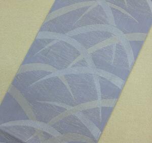 【日本橋つつ井】=正絹　西陣織　紗袋帯　未仕立て　薄紫につゆ芝の文様　在庫処分品　