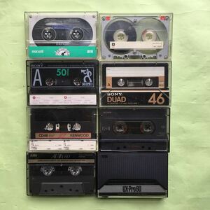FDG45　昭和レトロ　カセットテープ　メタル他　８本　録音済み