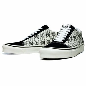 新品 VANS バンズ US企画 OLDSKOOL 36 DX オールドスクール アナハイムファクトリー 復刻 スカル ドクロ モノトーン US10.5（28.5cm）