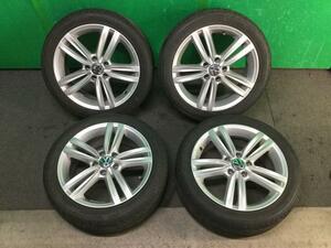 中古 ゴルフ AUCPT アルミホイール 4本 225/45R17 タイヤホイール