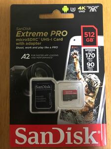 サンディスク SanDisk microSDXCカード　extreme pro 512GB 新品　未開封