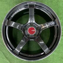 中古 4本SET 鋳造【ヨコハマ アドバンレーシング TC-4】18インチ 9.5J +45 5H-114 ◇ WRX S4 STI ◇ガリキズ 1本_画像2