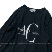 アパルトモン アメリカーナ 味わい深い製品染め AC Long T-sh ロゴ Tシャツ ロンT ブラックA 黒 AMERICANA L'Appartement_画像3