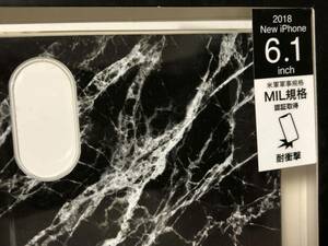 Ｍ56-1: iphoneケース 新品 UNiCASE 送料込　Maelys Collections Marble for iPhoneXR (Black)