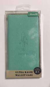 Ｍ39-3: iphoneケース 新品 UNiCASE 送料込　ウルトラカイジュウウォレットケース for iPhoneXS/X (ALIEN METRON)　メトロン星人