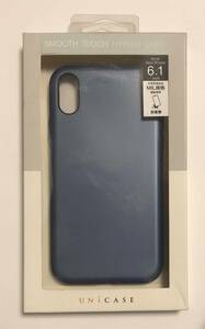 Ｍ50-2: iphoneケース 新品 UNiCASE 送料込　Smooth Touch Hybrid Case for iPhoneXR (Azure Blue)