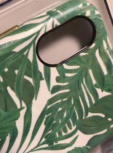 Ｍ22: iphoneケース 新品 UNiCASE 送料込　OOTD CASE for iPhoneXS/X (green leaf)グリーン　緑の葉