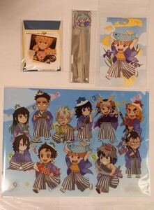 鬼滅の刃★我妻善逸★ufotable cafe こどもの日・ポストカード・クリアファイル・マドラー★コラージュアクリルキーチェーン