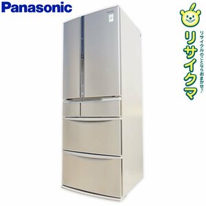 【中古】K▼パナソニック 冷蔵庫 552L 2013年 6ドア フレンチドア 観音 エコナビ搭載 自動製氷 NR-F557XV (25137) 