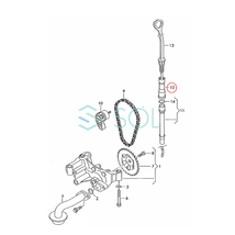 アウディ A3 (8L1 8P1 8PA 8P7) オイルレベルゲージガイドパイプ(エンジンオイルディップスティックガイド) 06A103663C 出荷締切18時_画像2