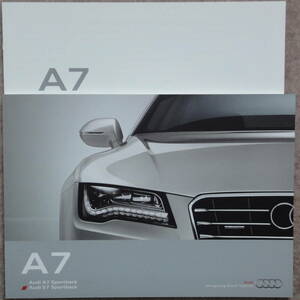 A7 / S7 Sportback catalog 4G8 Sportback Audi audi 2013 year 7 month 