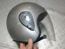 ★★　半キャップ　スクーター　ヘルメット　シルバー　岡田商事　XJ-625　ジェットヘル　_画像3