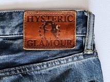 ヒステリックグラマー HYSTERIC GLAMOUR 色落ち ダメージ スタッズ加工 インディゴ デニムパンツ ジーンズ W28_画像6