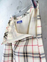 7121c98◆お洒落◆BURBERRY BLUELABELバーバリー ブルーレーベル ノバチェック ウールスカート 38/ジャケット/シャツ/ワンピース/ブラウス_画像3