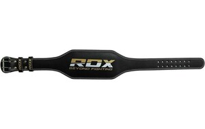 RDX トレーニングベルト RDZG913 6インチ カウレザー パワーベルト Small 筋力トレーニング ブラック 送料無料